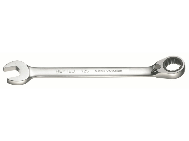 HEYTEC Clé plate à cliquet, réversible, 14 mm,