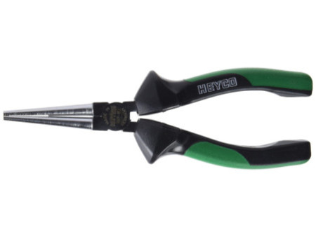 HEYCO Pince ronde, longueur: 160 mm, vert/noir