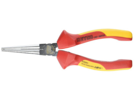 HEYCO Pince ronde VDE, longueur: 160 mm, rouge/jaune