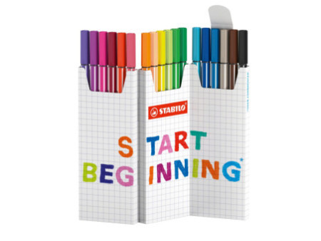 STABILO Feutre Pen 68, set zigzag de 18 pièces