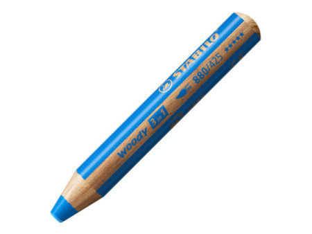 STABILO Crayon multi-talents woody 3 en 1, étui de 6 Tigre