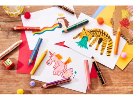 STABILO Crayon multi-talents woody 3 en 1, étui de 10 30 ans