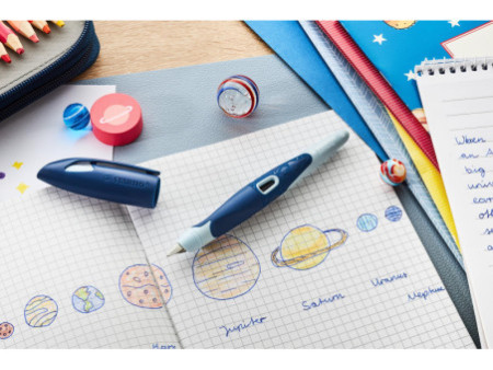 STABILO Stylo plume EASYbirdy 3D DreamWorld R, bleu, A
