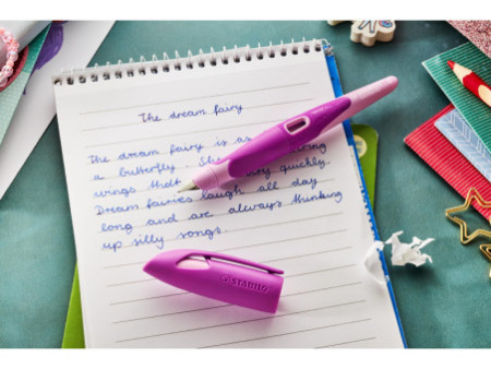 STABILO Stylo plume EASYbirdy 3D DreamWorld R, rose, A