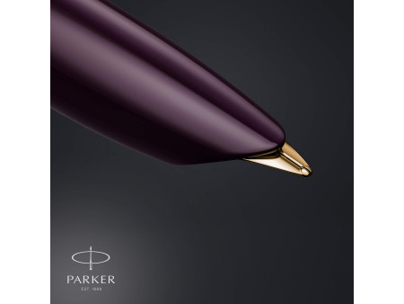 PARKER Stylo plume Parker 51 Prune 18K G.C., plume: F