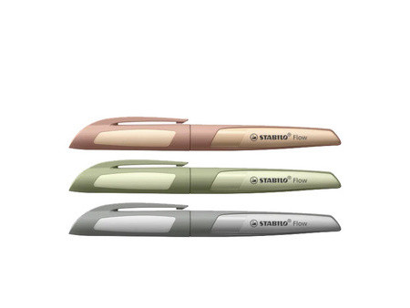 STABILO Stylo à plume Flow MONOCHROME, présentoir de 16