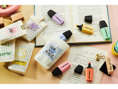 STABILO Surligneur BOSS MINI Pastel, étui carton de 3