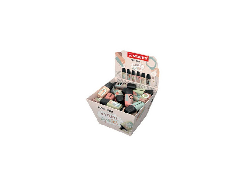 STABILO Surligneur BOSS MINI Naturevibes, présentoir de 50