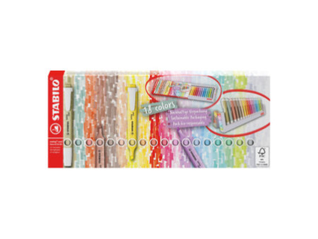 STABILO Surligneur swing cool NatureCOLORS, set de table
