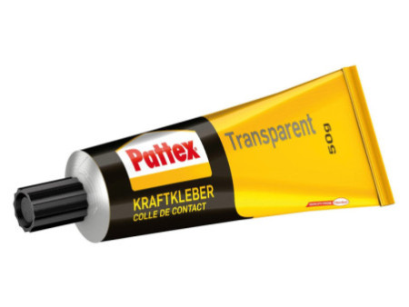 Pattex Colle de contact, transparente, avec solvant, tube de