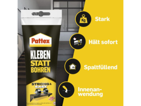Pattex Colle forte 'Coller au lieu de percer', tube de 50 g