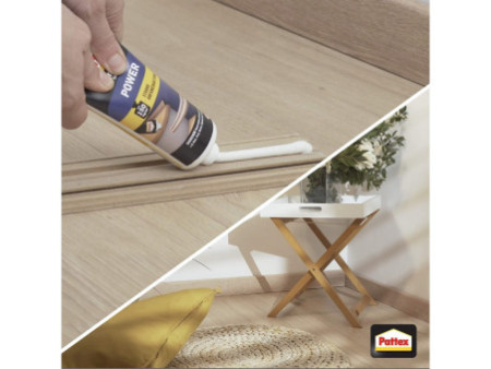 Pattex Colle de montage POWER, blanc, tube de 250 g