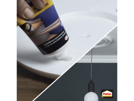 Pattex Colle de montage POWER, blanc, tube de 250 g