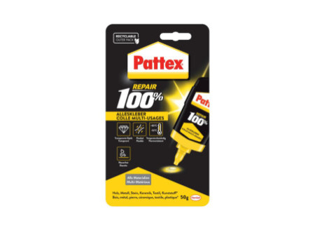 Pattex Colle universelle 100 % Repair, tube 50 g, blister