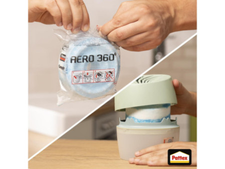 Pattex Déshumidificateur AERO 360 COMPACT, vert