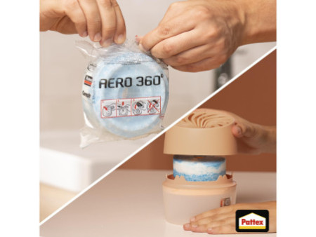Pattex Déshumidificateur AERO 360 COMPACT, pêche