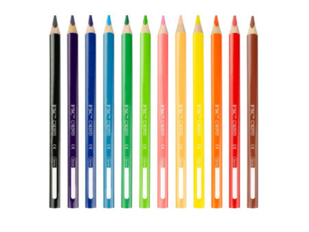 Kores Crayon de couleur 'Kolores JUMBO', étui carton de 12