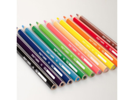 Kores Crayon de couleur 'Kolores JUMBO', étui carton de 12