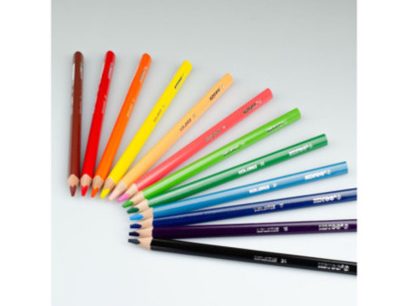 Kores Crayon de couleur 'Kolores JUMBO', étui carton de 12