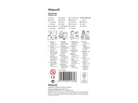 Pelikan Sticker oeil mobile, 1 planche de 10 pièces