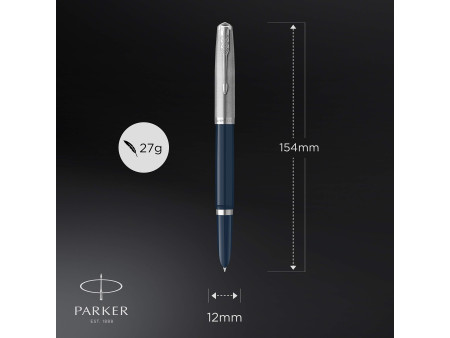 PARKER Stylo plume Parker 51 Bleu de Minuit C.C., plume: F
