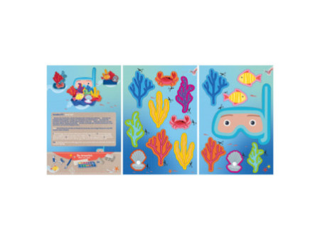 Pelikan Cahier d'art plastique upcycling 'monde aquatique'