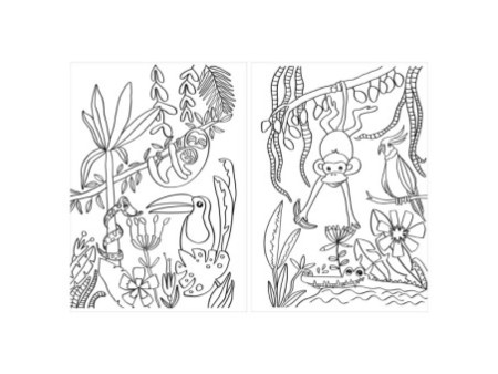 Pelikan Cahier d'art plastique upcycling 'jungle', A4