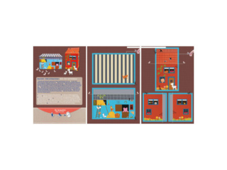 Pelikan Cahier d'art plastique upcycling 'ferme', A4