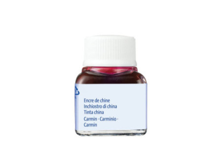 Pelikan Encre de chine A, 10 ml dans un flacon, rouge carmin