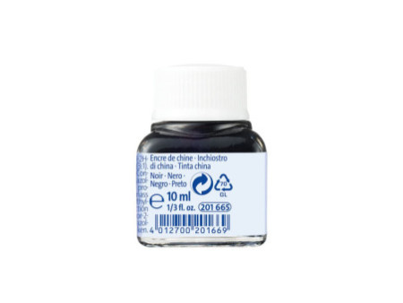 Pelikan Encre de chine A, 10 ml dans un flacon, noir (17)