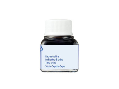 Pelikan Encre de chine A, 10 ml dans un flacon, Sépia (15)