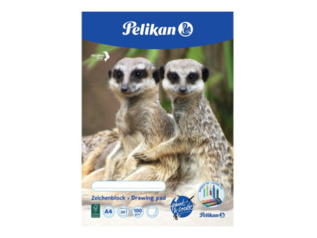 Pelikan Bloc à dessin C 4/20, A4, 100 g/m2, 20 feuilles