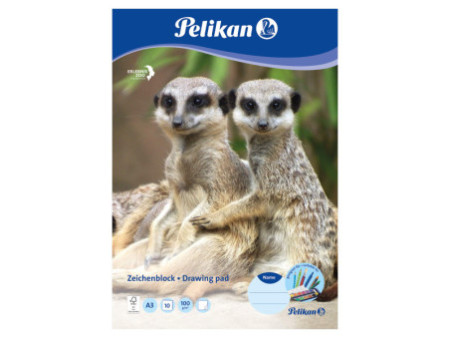 Pelikan Bloc à dessin C 3/10, A3, 100 g/m2, 10 feuilles