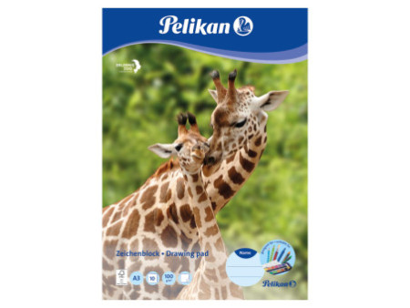 Pelikan Bloc à dessin C 3/10, A3, 100 g/m2, 10 feuilles