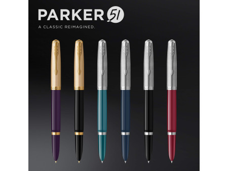 PARKER Stylo plume Parker 51 Bleu turquoise C.C., plume: F