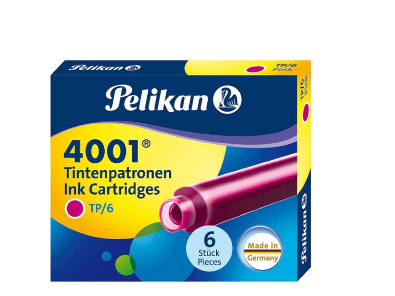 Pelikan Cartouches d'encre 4001 TP/6, rose