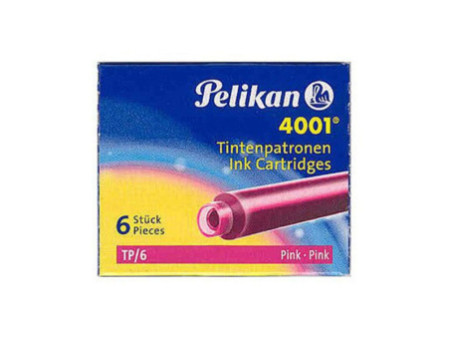 Pelikan Cartouches d'encre 4001 TP/6, rose