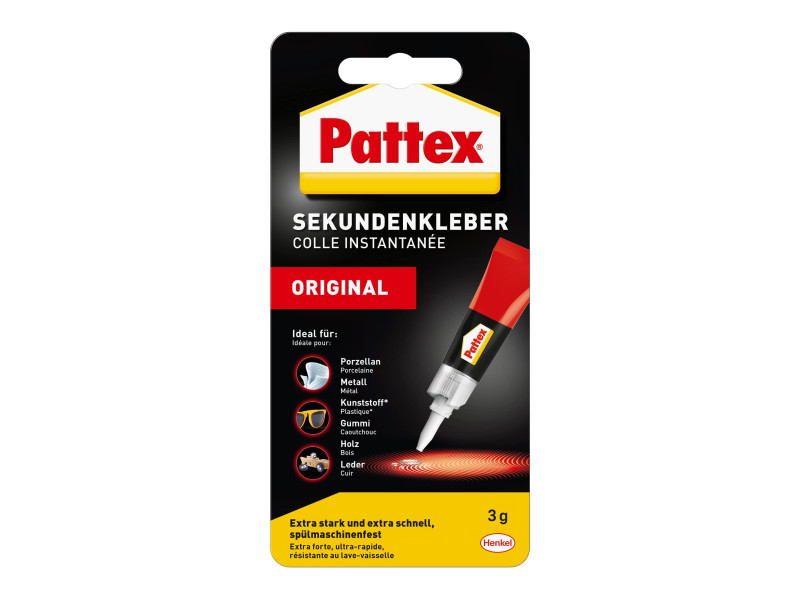 Pattex Colle liquide instantanée ORIGINAL, tube de 3 g
