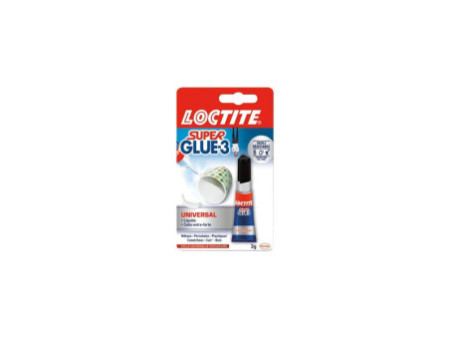 LOCTITE Colle instantanée SUPER GLUE-3 Original, tube de 3 g