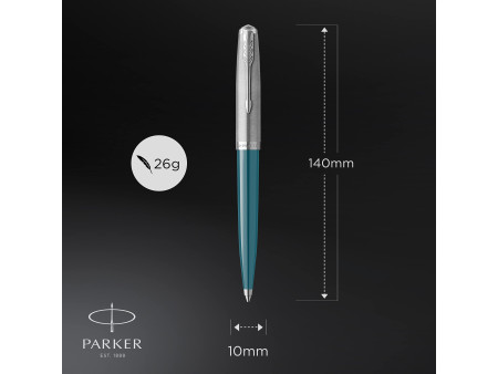 PARKER Stylo à bille Parker 51 Bleu turquoise C.T.