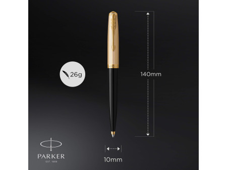 PARKER Stylo à bille Parker 51 Noir G.T.