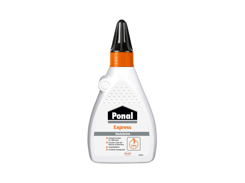 Ponal Colle à bois Express, sans solvant, tube de 225 g