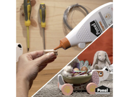 Ponal Colla à bois Express, sans solvant, tube de 550 g