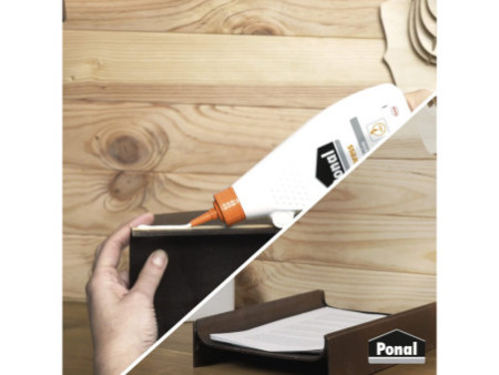 Ponal Colla à bois Express, sans solvant, tube de 550 g