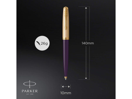 PARKER Stylo à bille Parker 51 Prune G.T.