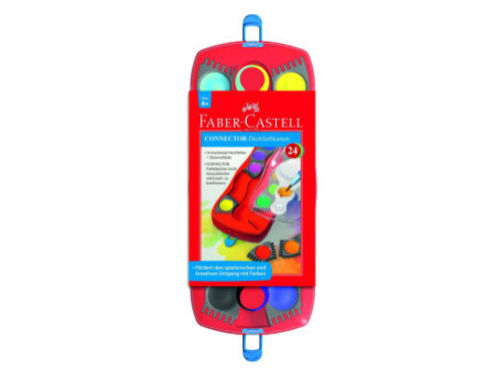 FABER-CASTELL Palette de peinture CONNECTOR, 24 couleurs
