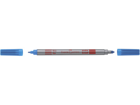 FABER-CASTELL Feutre double pointe, étui de 10