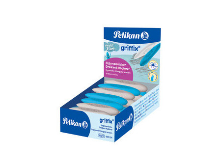 Pelikan Gomme triangulaire griffix, dans un présentoir