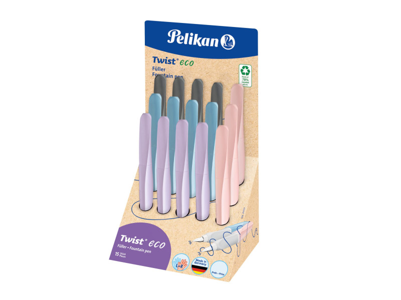 Pelikan Stylo plume Twist eco, présentoir de comptoir