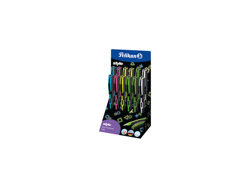 Pelikan Stylo plume style 'Neon', présentoir de comptoir